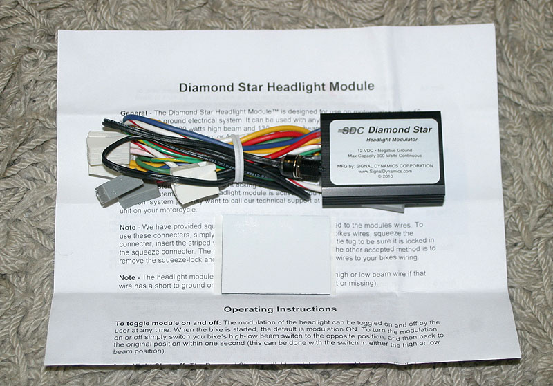 Headlight modulator installation tutorial, Photo illustrmond Star
